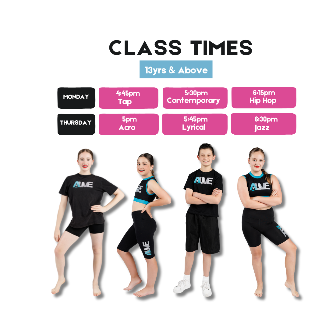 High School 2 - A-Live Performing Arts Sydney Preschool Timetable 6 - A-Live Performing Arts Sydney